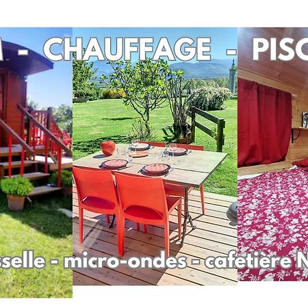 La Roulotte Du Cagire - 4 Pers - Pyrenees Casa de hóspedes Villeneuve-de-Rivière Exterior foto