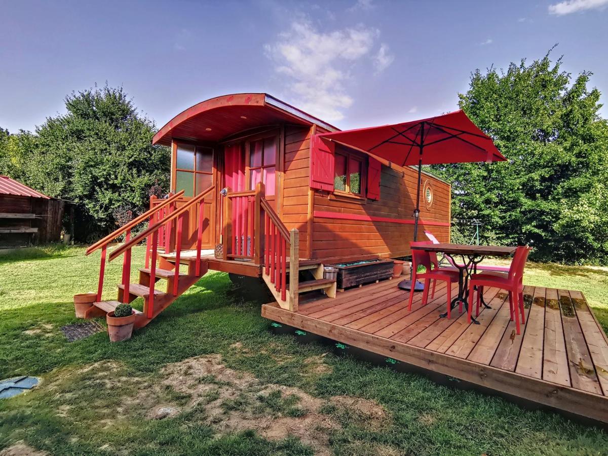 La Roulotte Du Cagire - 4 Pers - Pyrenees Casa de hóspedes Villeneuve-de-Rivière Exterior foto