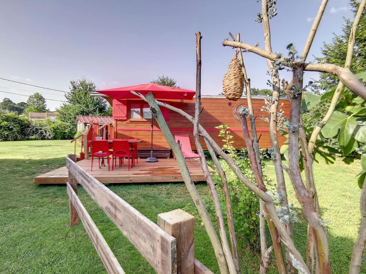 La Roulotte Du Cagire - 4 Pers - Pyrenees Casa de hóspedes Villeneuve-de-Rivière Exterior foto